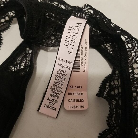 NWT VICTORIA SECRET VINTAGE PANTIES XLARGE BLACK LACE - Picture 8 of 10